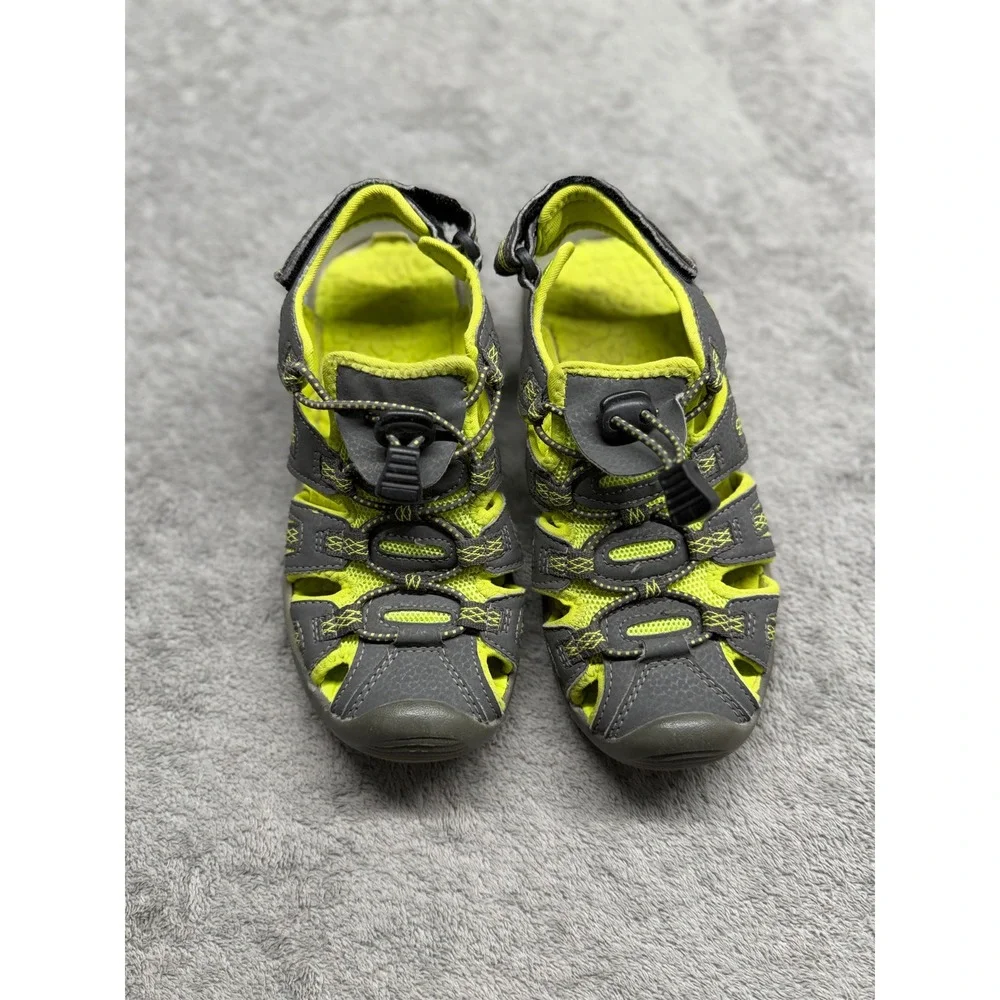 Rugged Exposure Kids Grey Lime Green Sport Sandals 160912-K Size 2 US